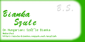 bianka szule business card